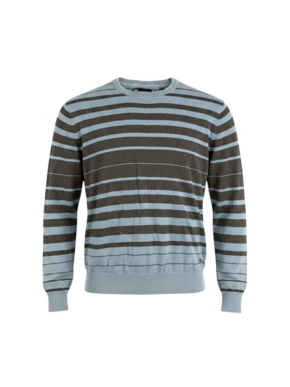 Ocean Current Mens Blue & Brown Striped Crewneck Sweater XL